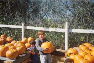 My boys at the Pumpkin Patch, California (c) copyright Sherri Matthews  2013