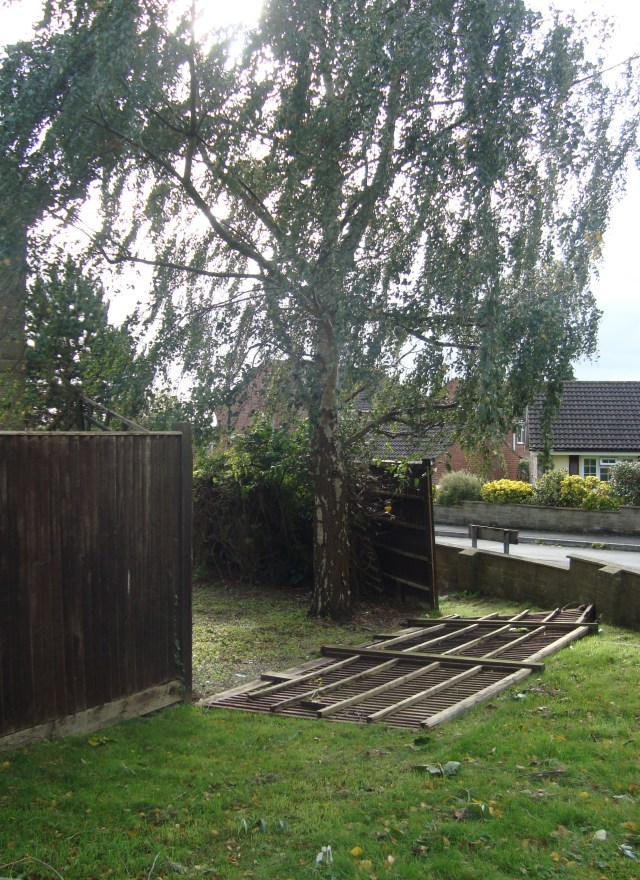 Broken fence (c) copyright Sherri Matthews 2013