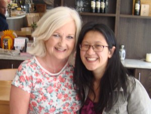 Denise & Sherri in coffee shop (C) copyright Sherri Matthews 2014