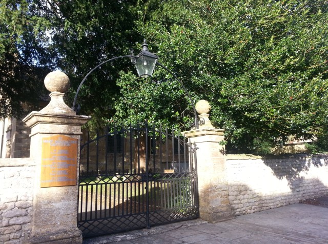 Gate to St Mary Magdalene Church, Castleton, Sherborne, Dorset England (c) Sherri Matthews 2014