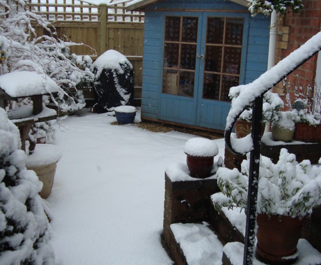 Summerhouse in  Snow (c) Sherri Matthews 2013